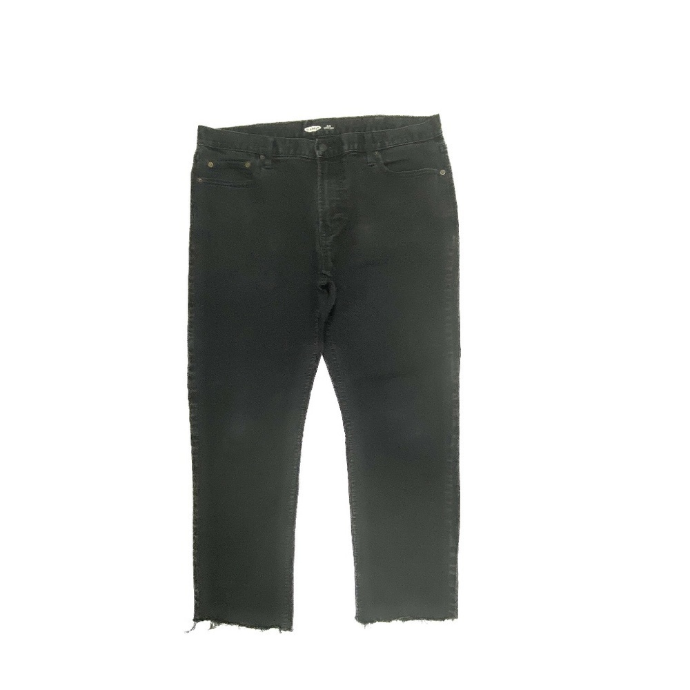 Old Navy Raw Hem Slim Men's size 38x32 Black Denim‎ Jeans